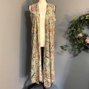 LulaRoe Beautiful Long Sleeveless Cardigan
